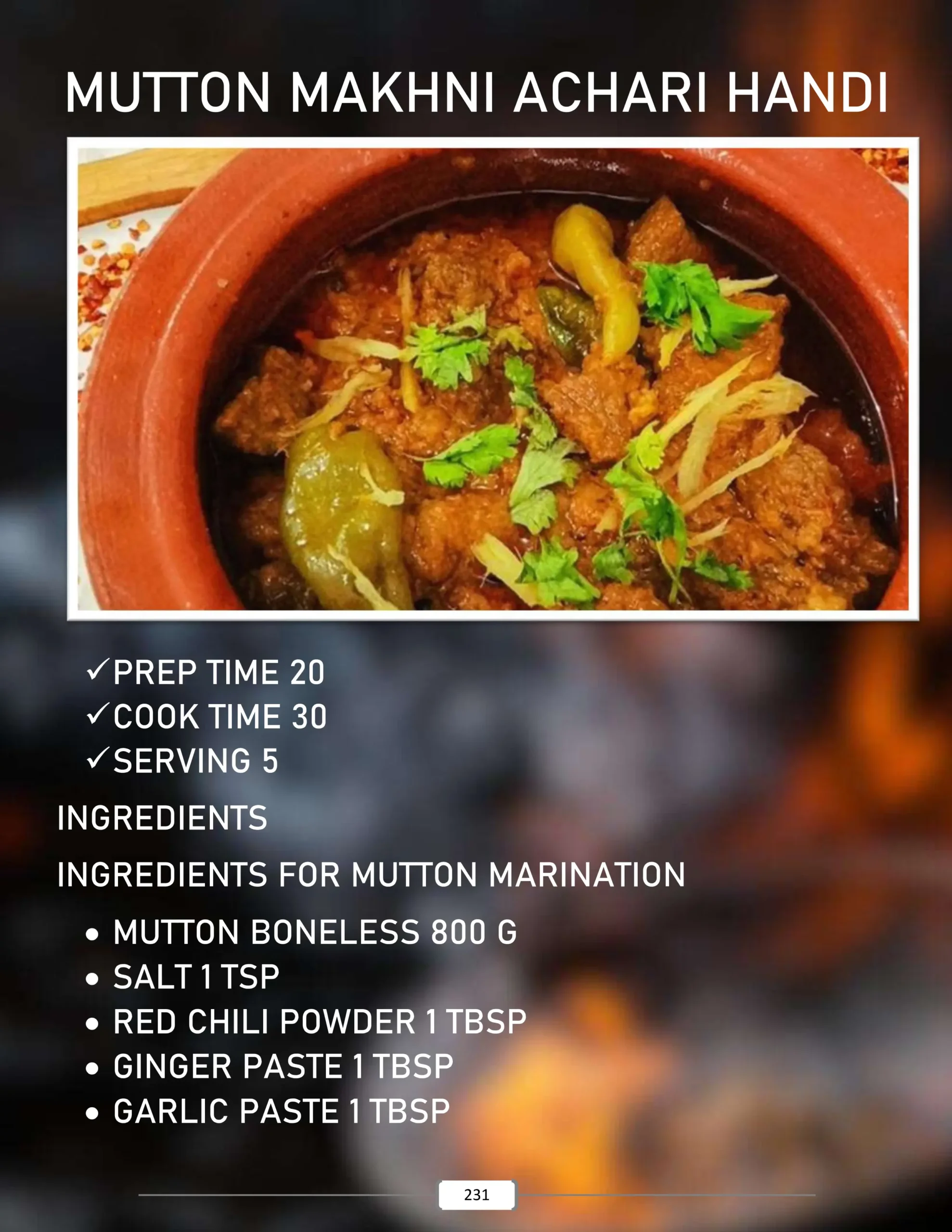 mutton achari handi recipe