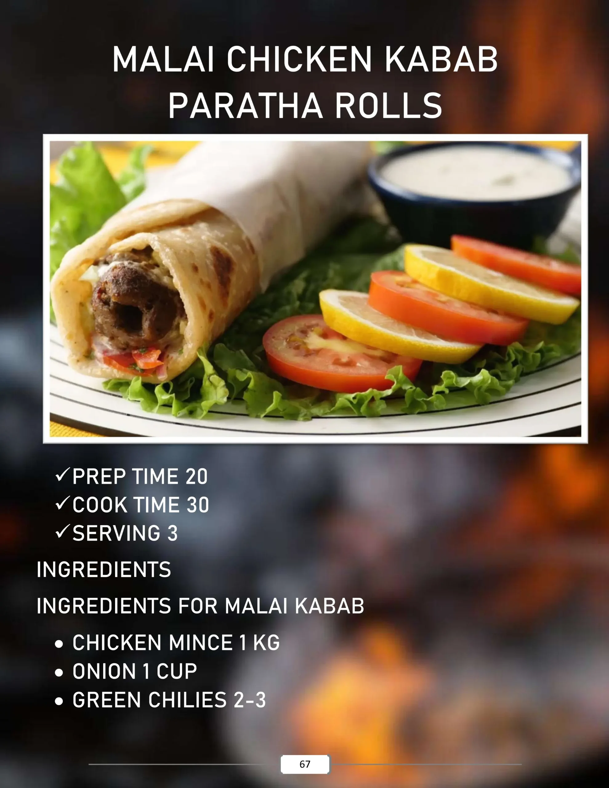 chicken paratha roll